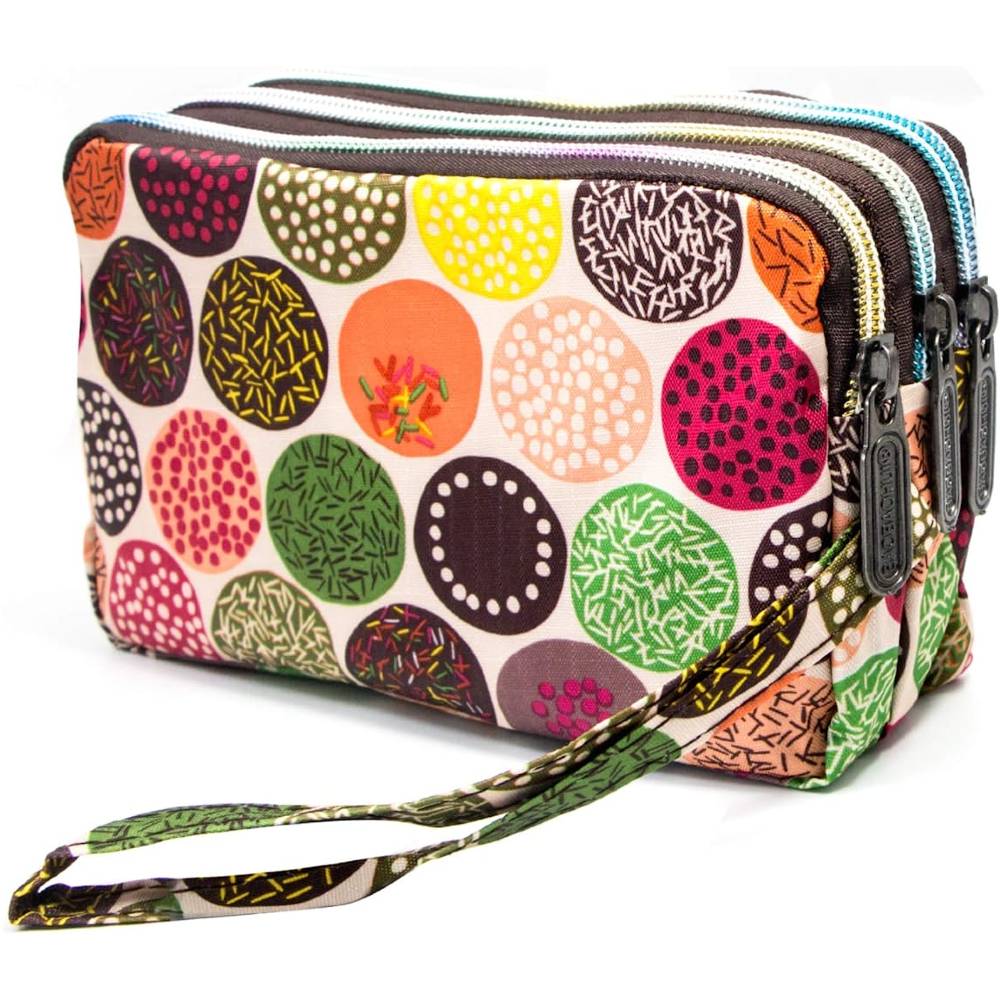 BIAOTIE Large Capacity Wristlet Wallet - Women Printed Nylon Waterproof Handbag Clutch Purse | Multiple Colors - F!6