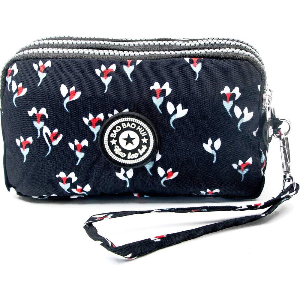 BIAOTIE Large Capacity Wristlet Wallet - Women Printed Nylon Waterproof Handbag Clutch Purse | Multiple Colors - h9