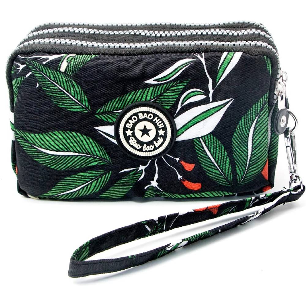 BIAOTIE Large Capacity Wristlet Wallet - Women Printed Nylon Waterproof Handbag Clutch Purse | Multiple Colors - H11