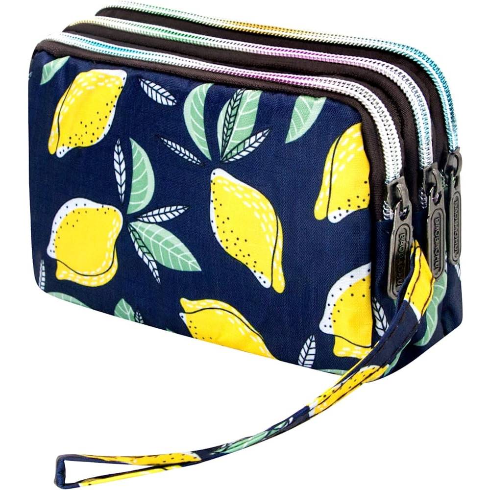 BIAOTIE Large Capacity Wristlet Wallet - Women Printed Nylon Waterproof Handbag Clutch Purse | Multiple Colors - F%