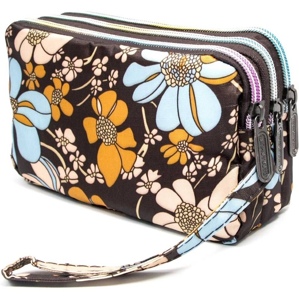 BIAOTIE Large Capacity Wristlet Wallet - Women Printed Nylon Waterproof Handbag Clutch Purse | Multiple Colors - F7