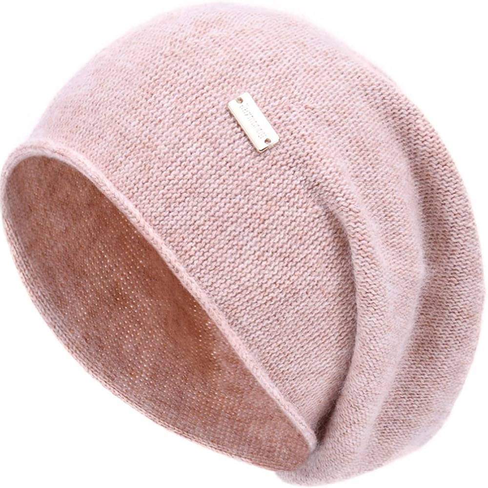 jaxmonoy Cashmere Slouchy Knit Beanie Hat for Women Winter Soft Warm Ladies Wool Knitted Skull Beanies Cap | Multiple Colors - PK