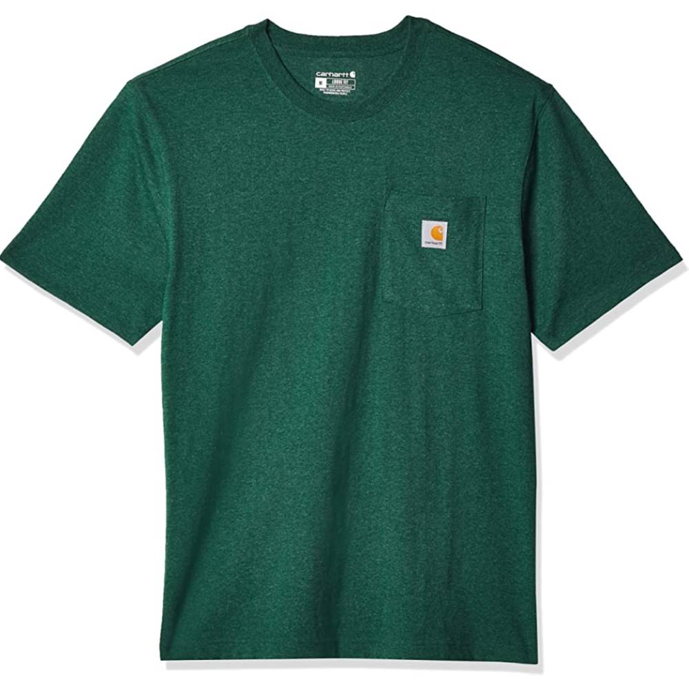 Carhartt Men's Loose Fit Heavyweight Short-Sleeve Pocket T-Shirt | Multiple Colors and Sizes - N