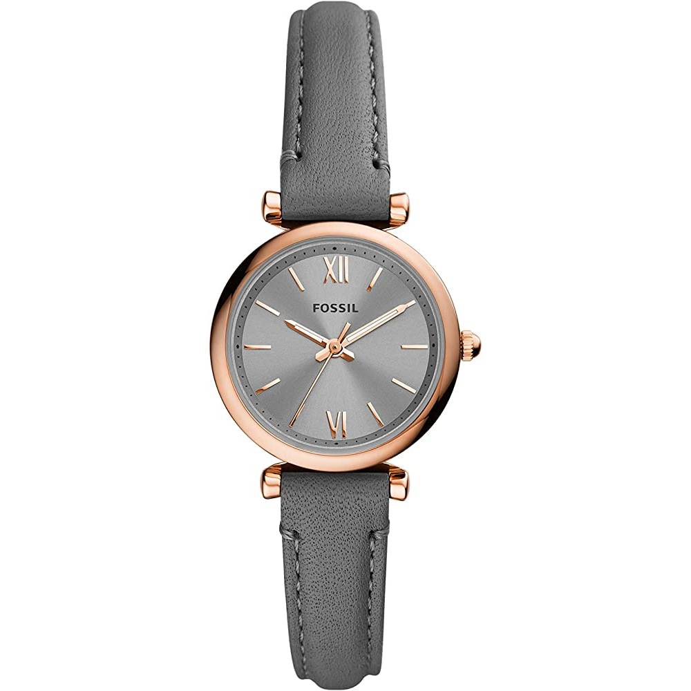 Fossil Women's Carlie Mini Quartz Stainless Steel and Leather Watch - RGG