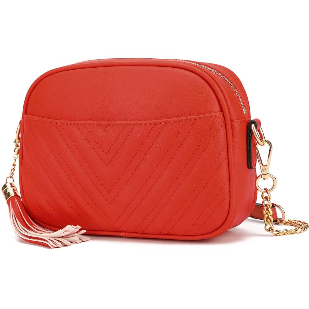 Lola Mae Quilted Crossbody Bag, Trendy Design Shoulder Purse | Multiple Colors - OR