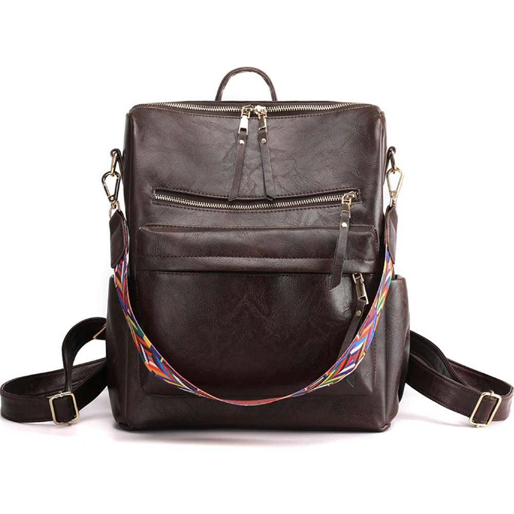 Women's Fashion Backpack Purses Multipurpose Design Handbags and Shoulder Bag PU Leather Travel bag | Multiple Colors - CF