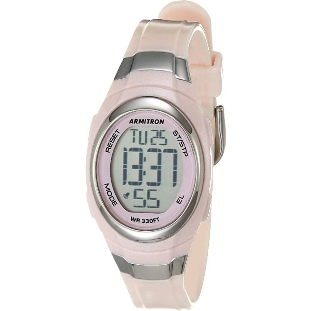 Armitron Sport Women's Digital Chronograph Resin Strap Watch, 45/7034 - PK