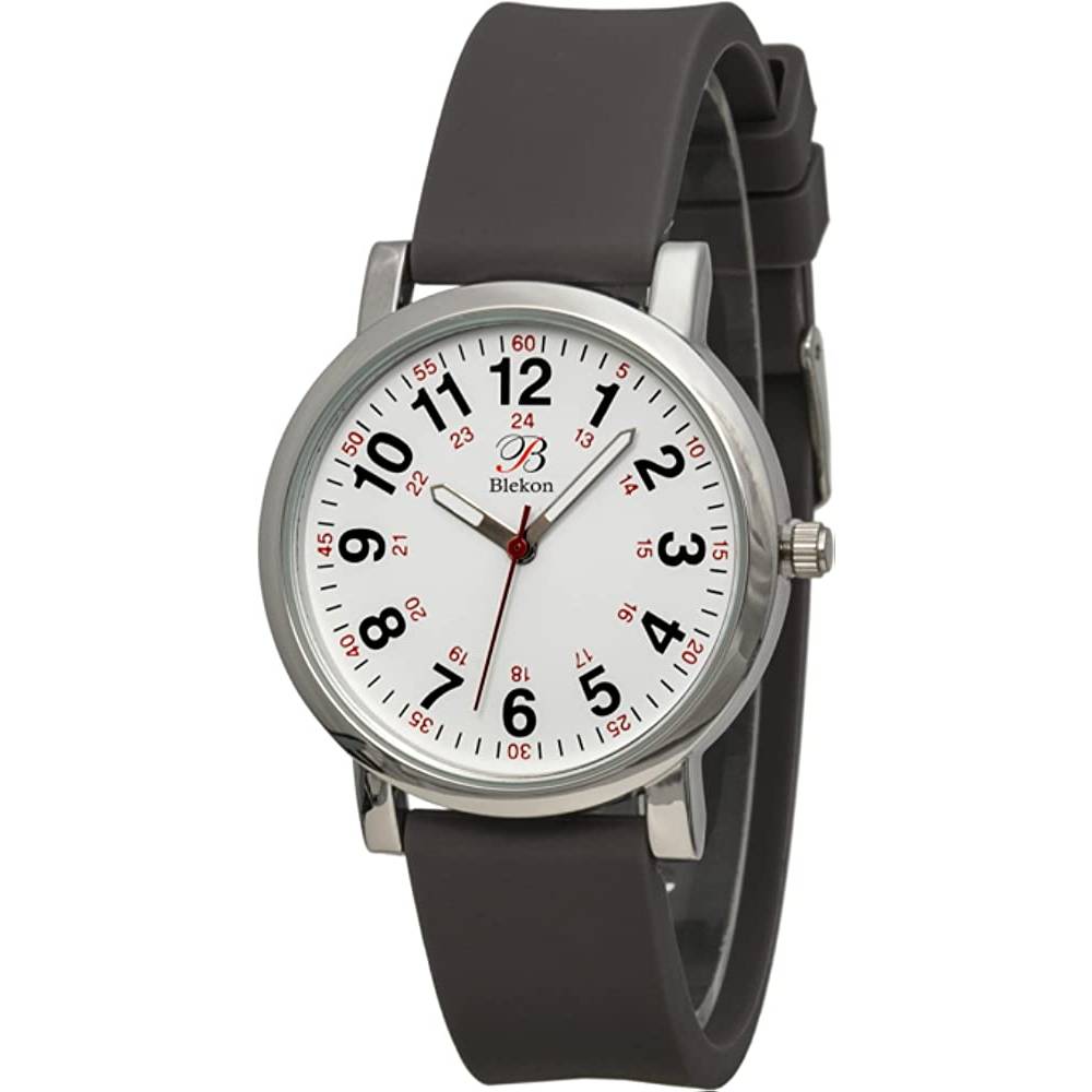 Blekon Original Nurse Watch for Medical Professionals and Students – Various Scrub Colors, Easy Read Dial, Military Time with Second Hand, Silicone Band, 3 ATM Water Resistant - G