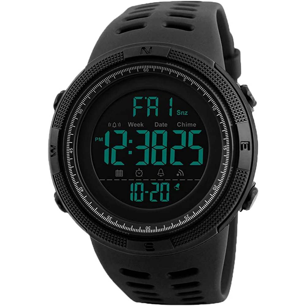 Mens Digital Watch - Sports Military Watches Waterproof Outdoor Chronograph Military Wrist Watches for Men with LED Back Ligh/Alarm/Date | Multiple Colors - SB
