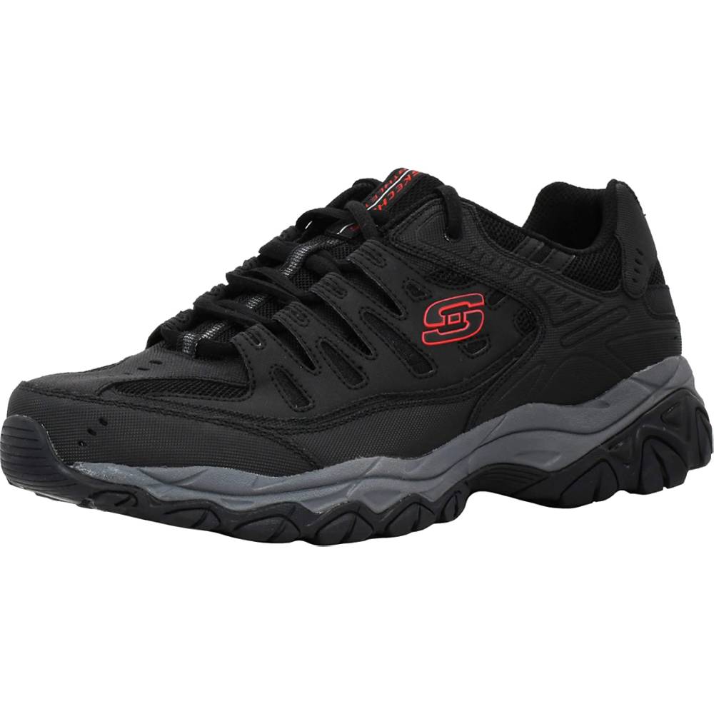 Skechers Men's Afterburn Memory-Foam Lace-up Sneaker | Multiple Colors and Sizes - BGR