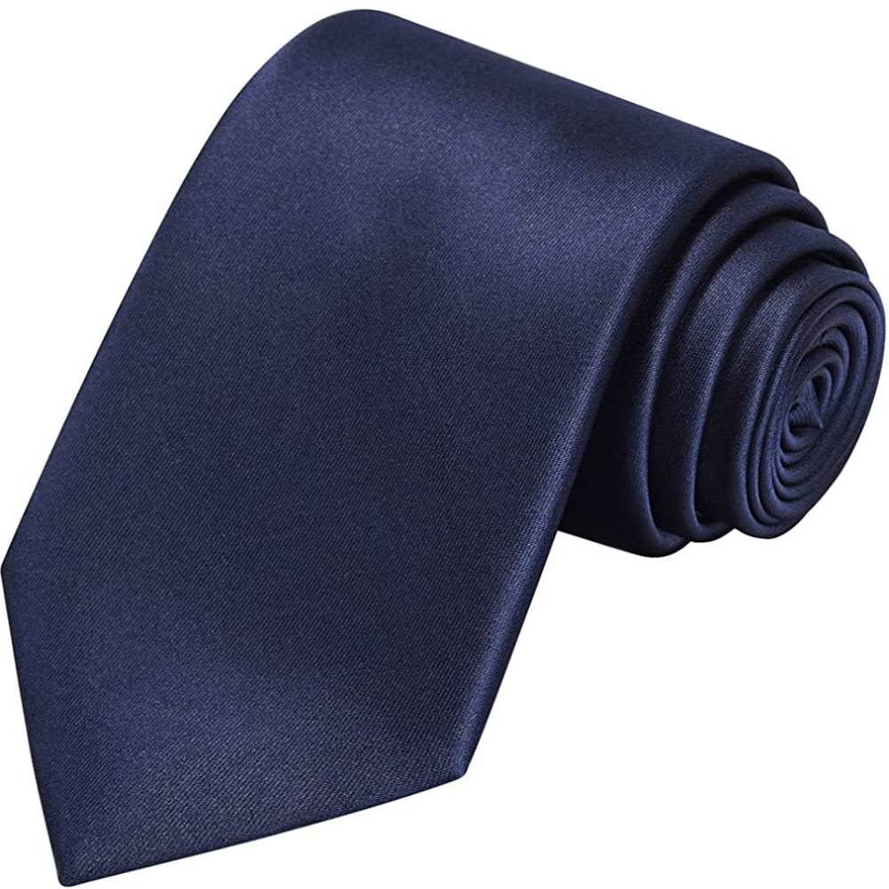 KissTies Solid Satin Tie Pure Color Necktie Mens Ties + Gift Box | Multiple Colors - MA