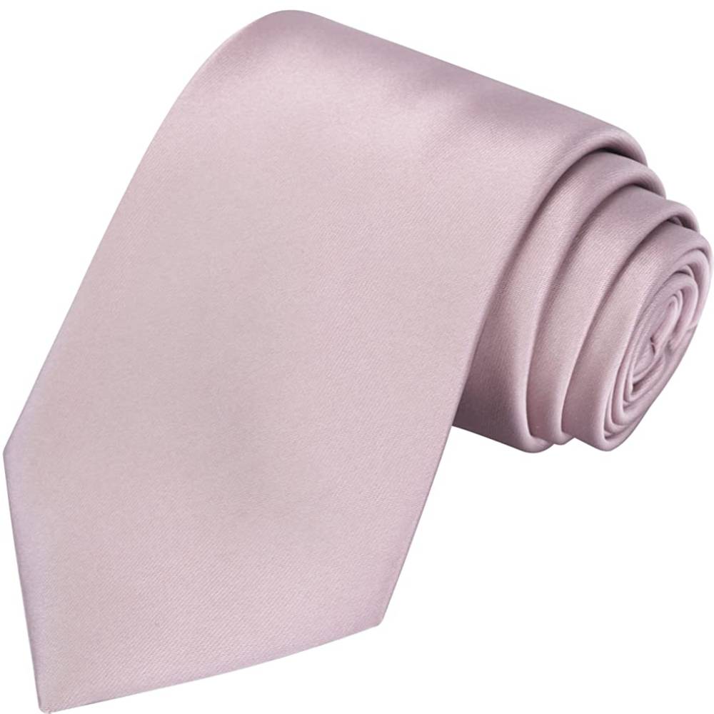 KissTies Solid Satin Tie Pure Color Necktie Mens Ties + Gift Box | Multiple Colors - DUR