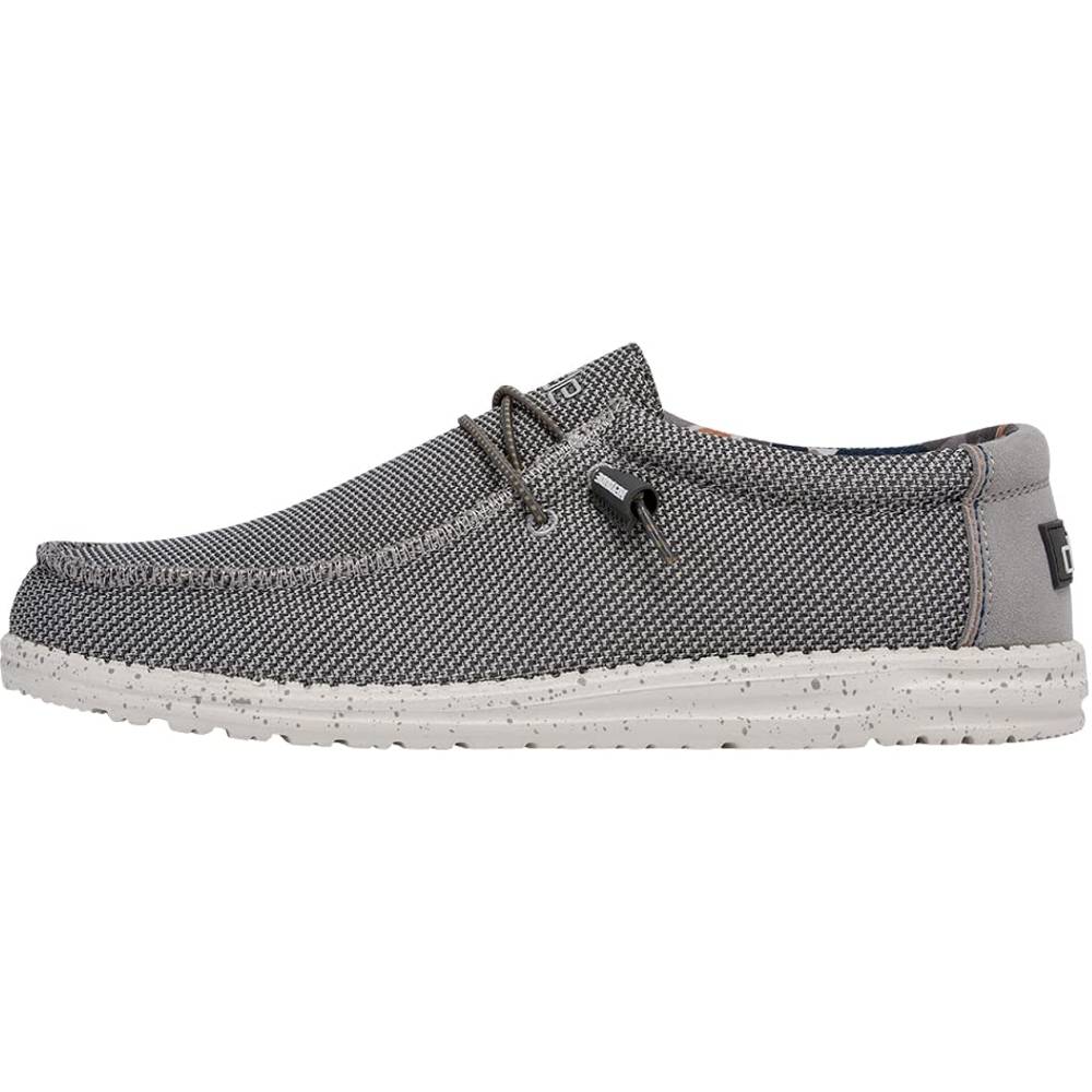 Hey Dude Men's Wally Sox Onyx Multiple Colors | Men’s Shoes | Men's Lace Up Loafers | Comfortable & Light-Weight - AS