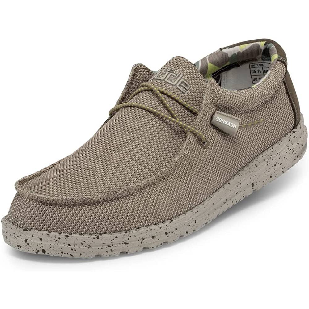 Hey Dude Men's Wally Sox Onyx Multiple Colors | Men’s Shoes | Men's Lace Up Loafers | Comfortable & Light-Weight - CM