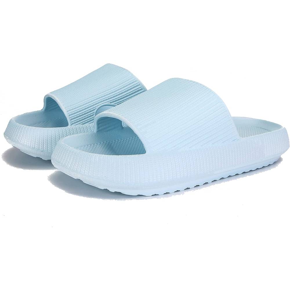 Cloud Slippers for Women and Men, Rosyclo Massage Shower Bathroom Non-Slip Quick Drying Open Toe Super Soft Comfy Thick Sole Home House Cloud Cushion Slide Sandals for Indoor & Outdoor Platform Shoes | Multiple Colors and Sizes - BBL