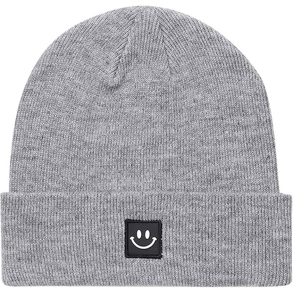 MaxNova Knit Beanie Hat with Smile Face for Men/Women - KGRS