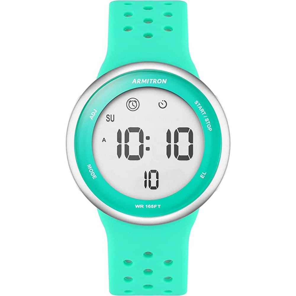 Armitron Sport Unisex Digital Chronograph Silicone Strap Watch, 40/8423 - T