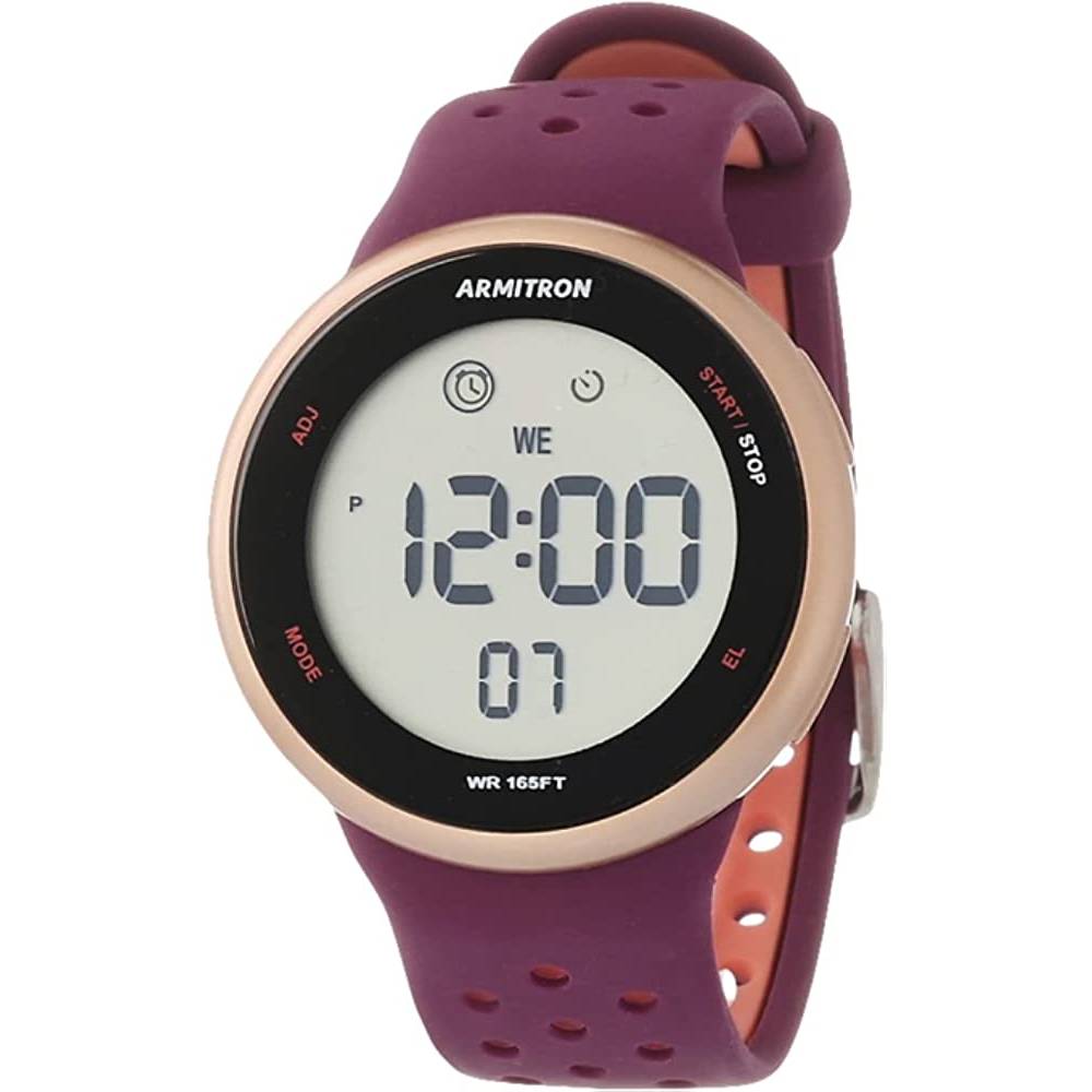 Armitron Sport Unisex Digital Chronograph Silicone Strap Watch, 40/8423 - PUB