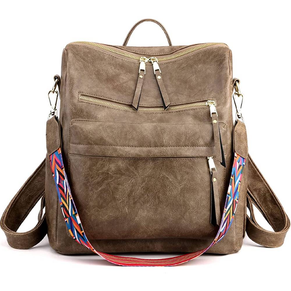 Women's Fashion Backpack Purses Multipurpose Design Handbags and Shoulder Bag PU Leather Travel bag | Multiple Colors - DBR