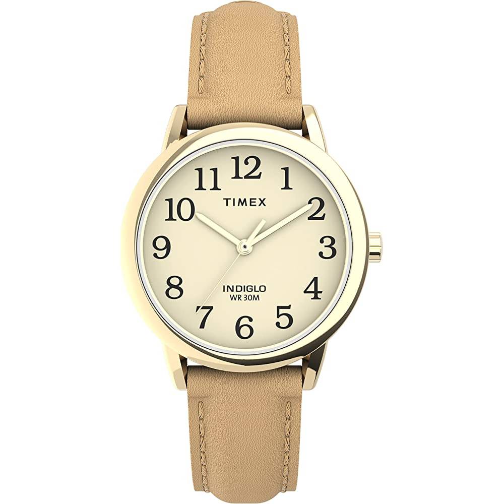 Timex Women's Easy Reader Leather Strap 30mm Watch - TBGT