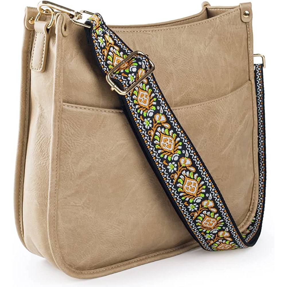 Viva Terry Vegan Leather Crossbody Fashion Shoulder Bag Purse with Adjustable Strap | Multiple Colors - NU