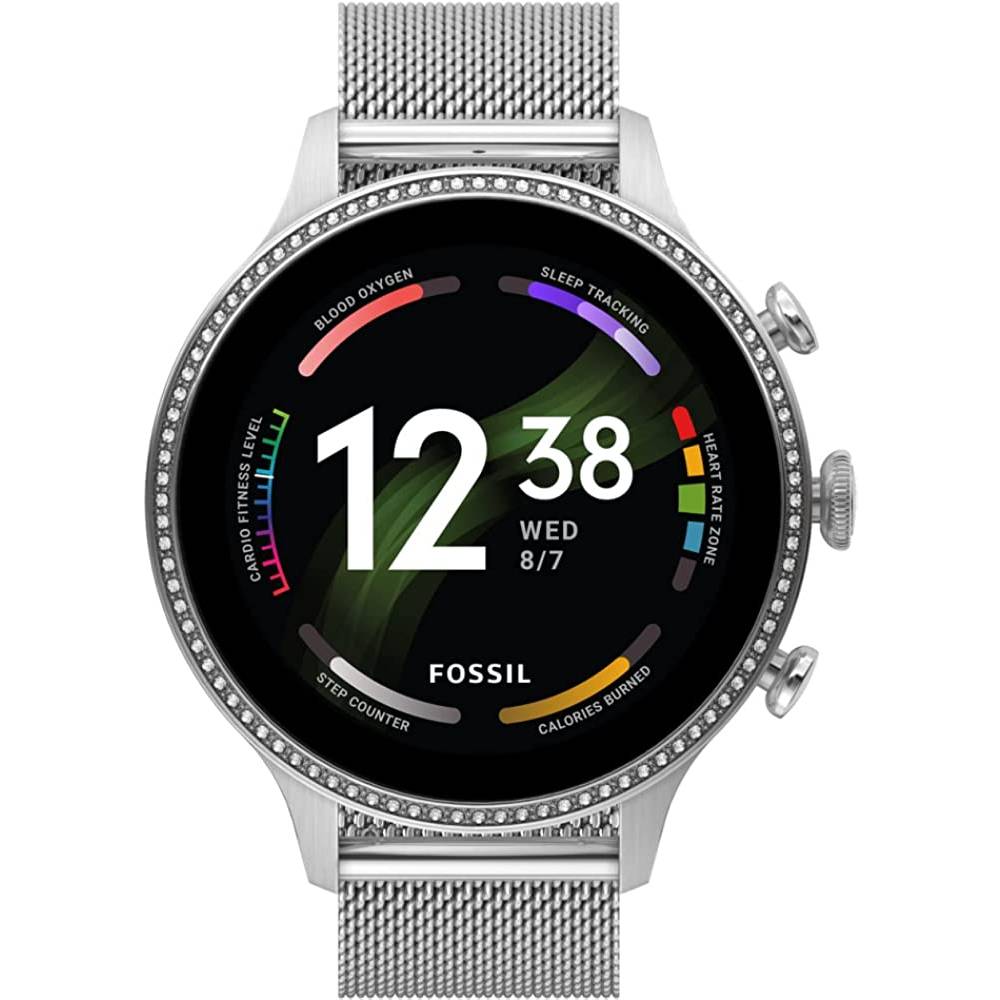 Fossil Gen 6 42mm Touchscreen Smartwatch with Alexa Built-In, Heart Rate, Blood Oxygen, GPS, Contactless Payments, Speaker, Smartphone Notifications - SM
