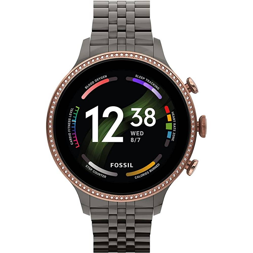 Fossil Gen 6 42mm Touchscreen Smartwatch with Alexa Built-In, Heart Rate, Blood Oxygen, GPS, Contactless Payments, Speaker, Smartphone Notifications - RGG