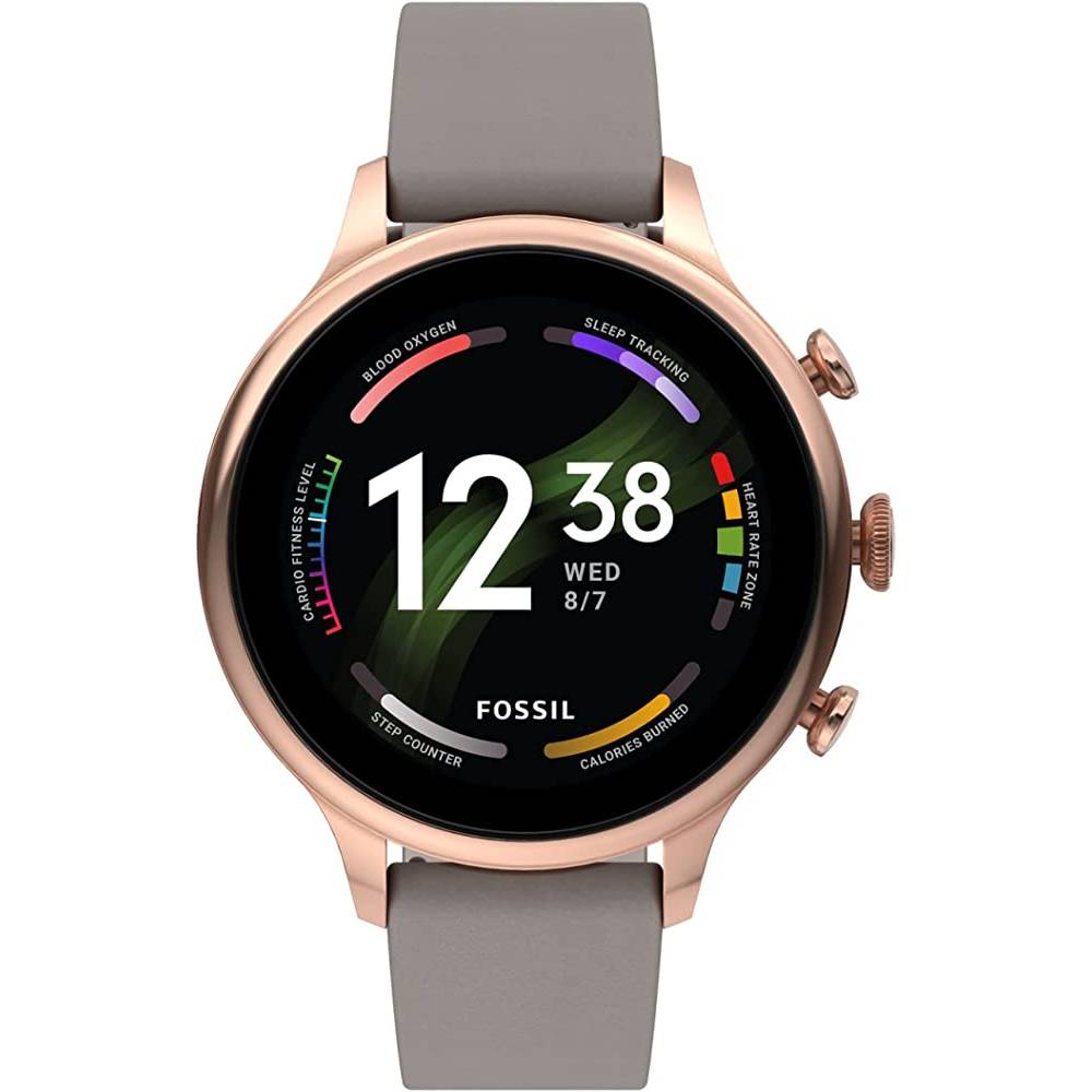 Fossil Gen 6 42mm Touchscreen Smartwatch with Alexa Built-In, Heart Rate, Blood Oxygen, GPS, Contactless Payments, Speaker, Smartphone Notifications - RGT