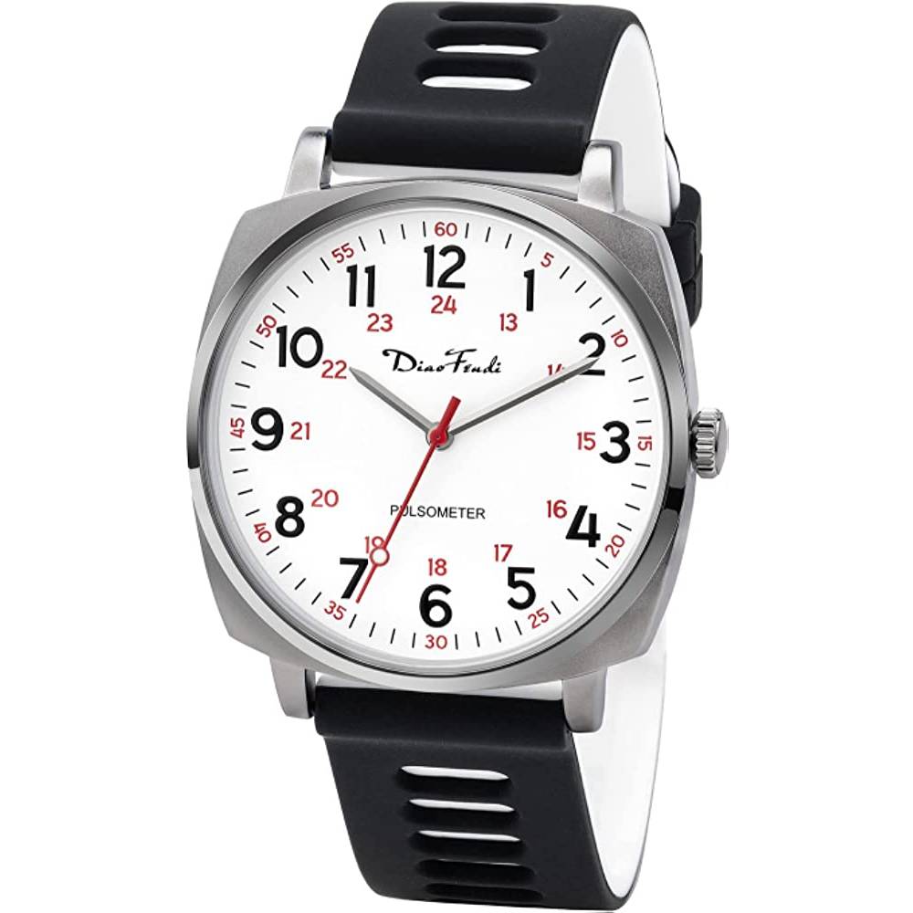 Diaofendi Nurse Watch for Medical Students,Doctors,Women Men with Second Hand and 24 Hour, Easy to Read Waterproof Watch - SBW