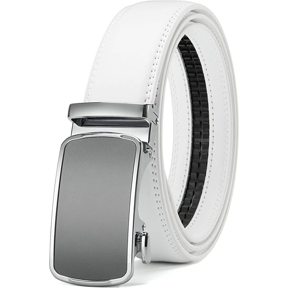 CHAOREN Ratchet Belt for men - Mens Belt Leather 1 3/8" for Casual Jeans - Micro Adjustable Belt Fit Everywhere - GTEXSWH