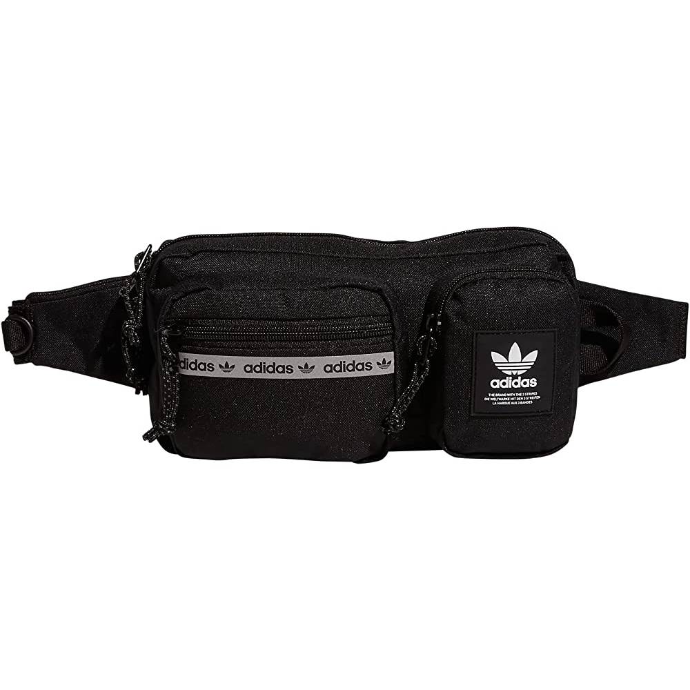 Adidas Originals Originals Rectangle Crossbody Bag, Black/White, One Size - B
