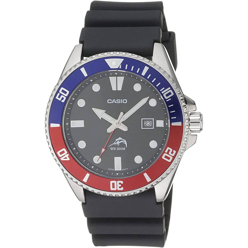 Casio Men's MDV106-1AV 200 M WR Black Dive Watch (MDV106-1A) | Multiple Colors - BRE