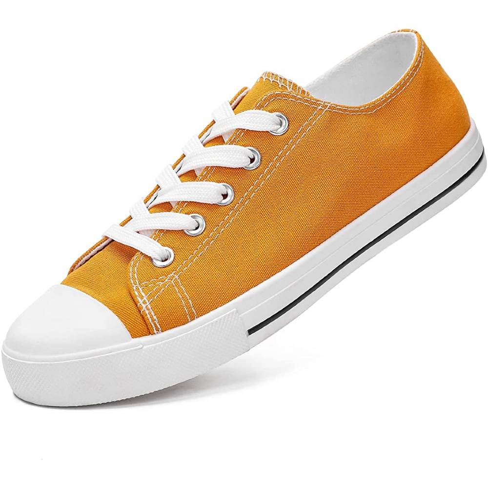JOSINY Women's Canvas Shoes Low & High Top Fashion Colorful Sneaker Lace up Classic Casual Walking Shoes - G