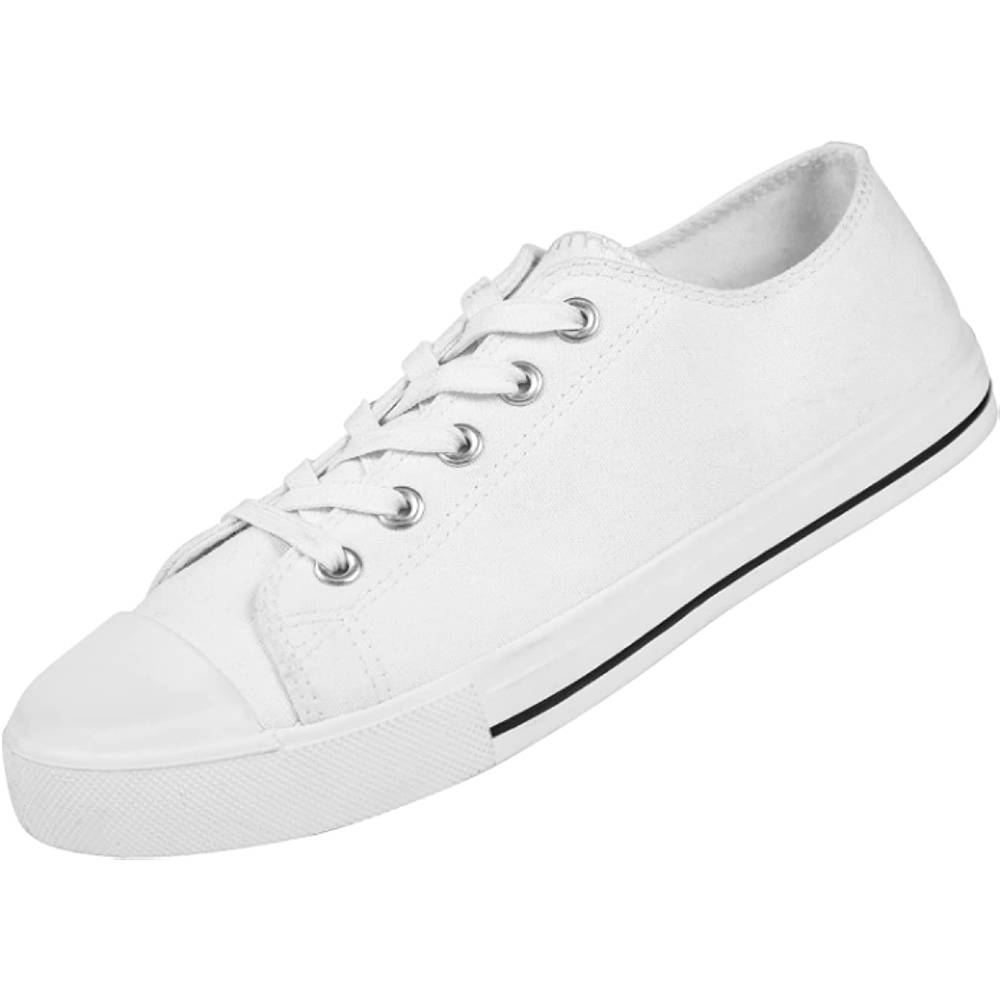 JOSINY Women's Canvas Shoes Low & High Top Fashion Colorful Sneaker Lace up Classic Casual Walking Shoes - W