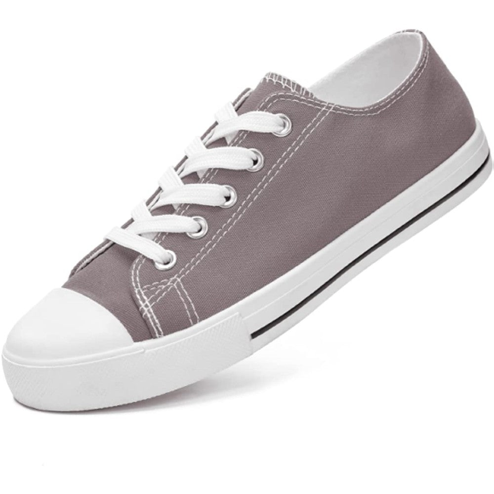 JOSINY Women's Canvas Shoes Low & High Top Fashion Colorful Sneaker Lace up Classic Casual Walking Shoes - GPU