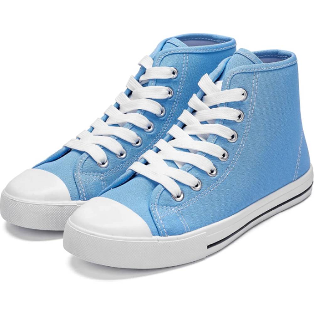 JOSINY Women's Canvas Shoes Low & High Top Fashion Colorful Sneaker Lace up Classic Casual Walking Shoes - LBL