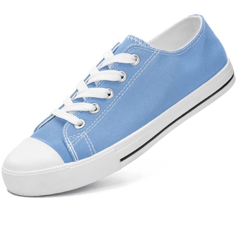 JOSINY Women's Canvas Shoes Low & High Top Fashion Colorful Sneaker Lace up Classic Casual Walking Shoes - LBL