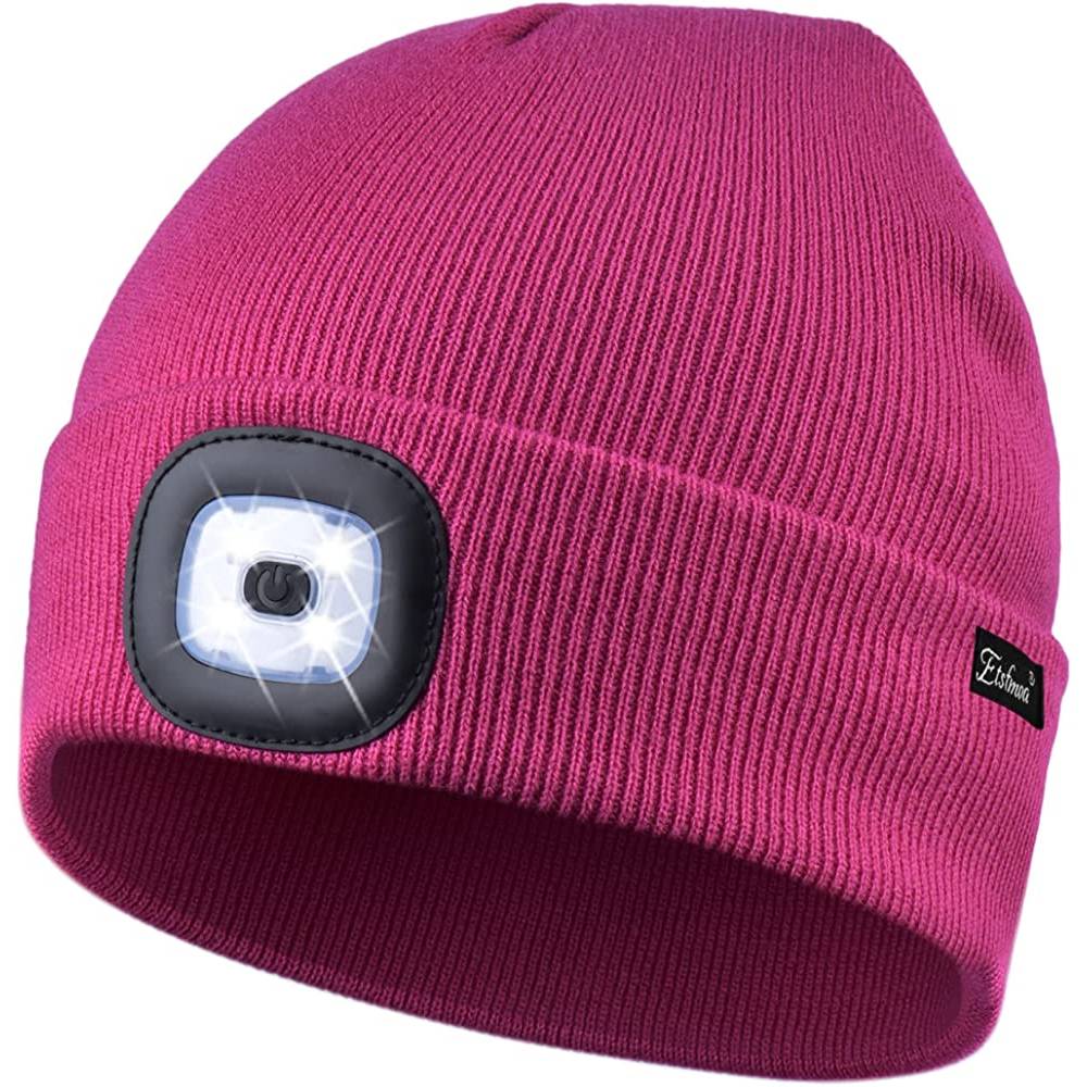 Etsfmoa Unisex Beanie Hat with The Light Gifts for Men Dad Father USB Rechargeable Caps | Multiple Colors - ROR
