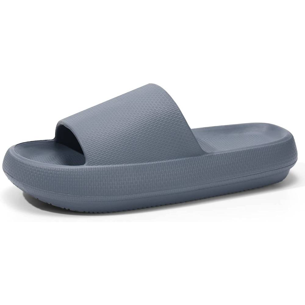 Welltree Cloud Slides for Women Men Pillow Slippers Non-Slip Bathroom Shower Sandals Soft Thick Sole Indoor and Outdoor Slides | Multiple Colors and Sizes - GY