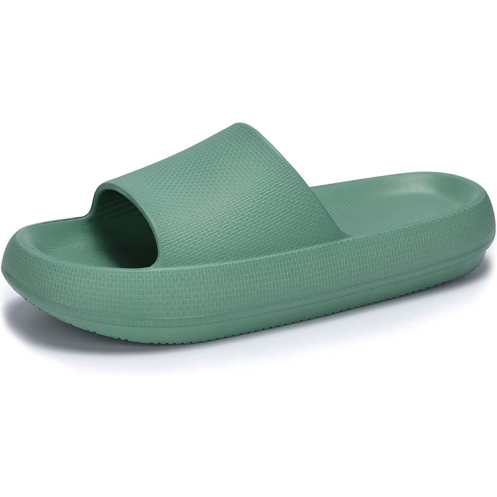 Welltree Cloud Slides for Women Men Pillow Slippers Non-Slip Bathroom Shower Sandals Soft Thick Sole Indoor and Outdoor Slides | Multiple Colors and Sizes - G