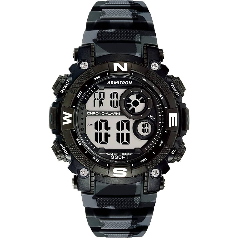 Armitron Sport Men's Digital Chronograph Resin Strap Watch, 40/8284 | Multiple Colors - CB