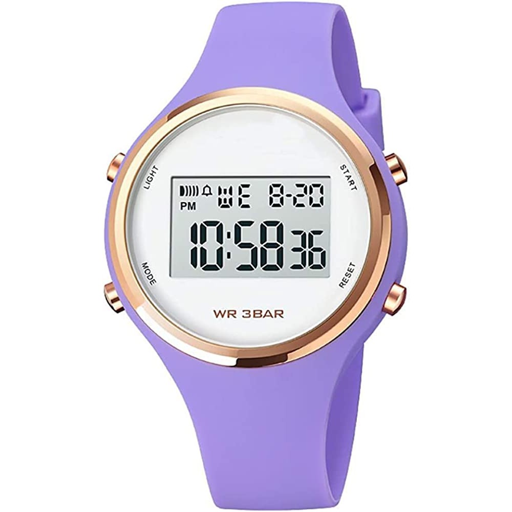 Outdoor Sport Watches Alarm Clock 5Bar Waterproof LED Digital Watch PP