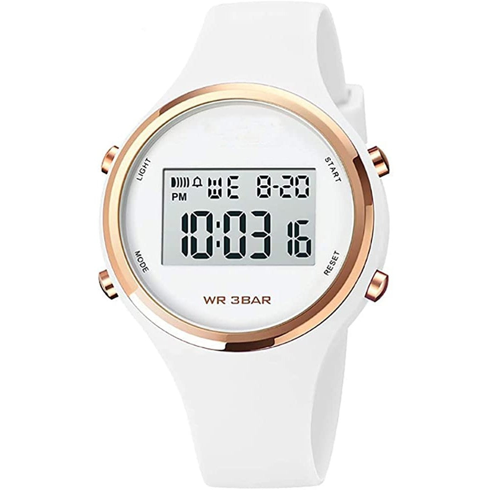 Outdoor Sport Watches Alarm Clock 5Bar Waterproof LED Digital Watch - W