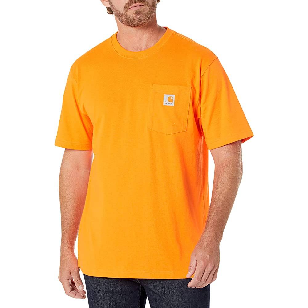 Carhartt Men's Loose Fit Heavyweight Short-Sleeve Pocket T-Shirt | Multiple Colors and Sizes - BRO