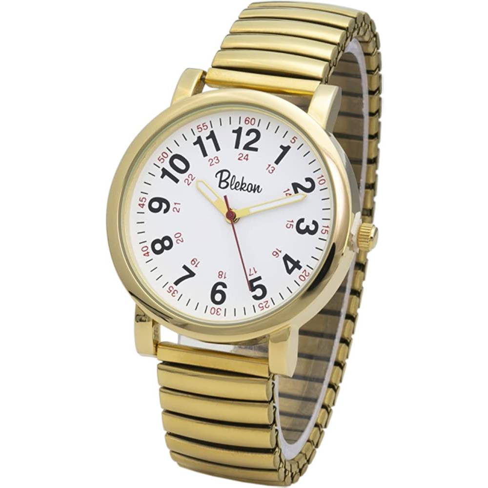 Blekon Original Nurse Watch for Medical Professionals and Students – Various Scrub Colors, Easy Read Dial, Military Time with Second Hand, Silicone Band, 3 ATM Water Resistant - GS