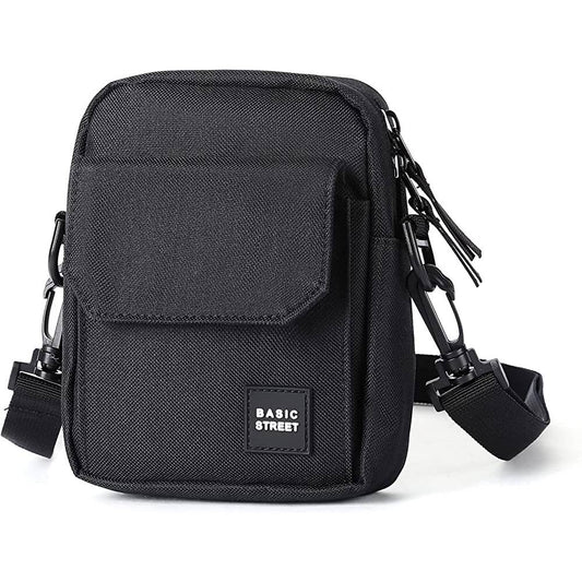 Crossbody Bag for Mens,Travel Passport Wallet Bag for Men for Cell Phone, Small Neck Pouch Side Shoulder Bag for Men | Multiple Colors - BS