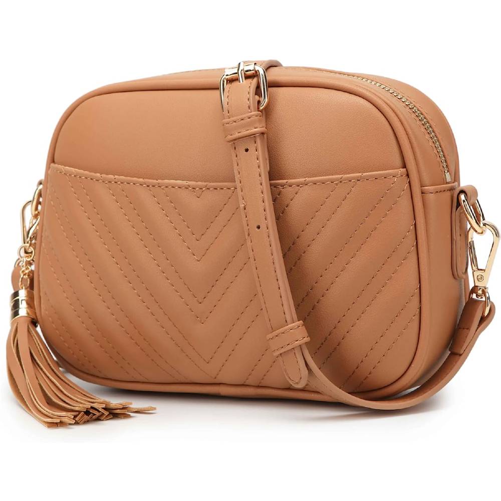 Lola Mae Quilted Crossbody Bag, Trendy Design Shoulder Purse | Multiple Colors - BBR