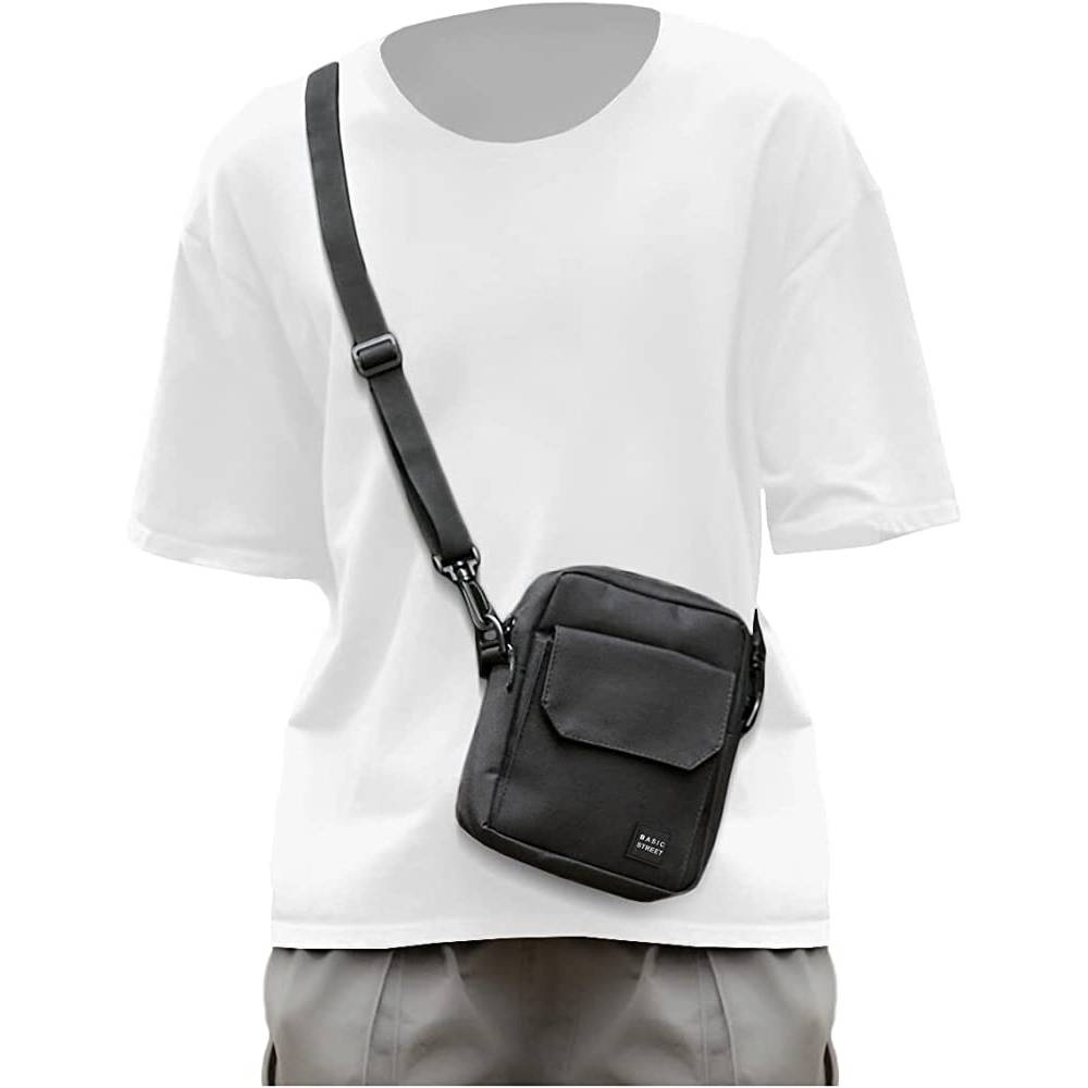 Crossbody Bag for Mens,Travel Passport Wallet Bag for Men for Cell Phone, Small Neck Pouch Side Shoulder Bag for Men | Multiple Colors - BL