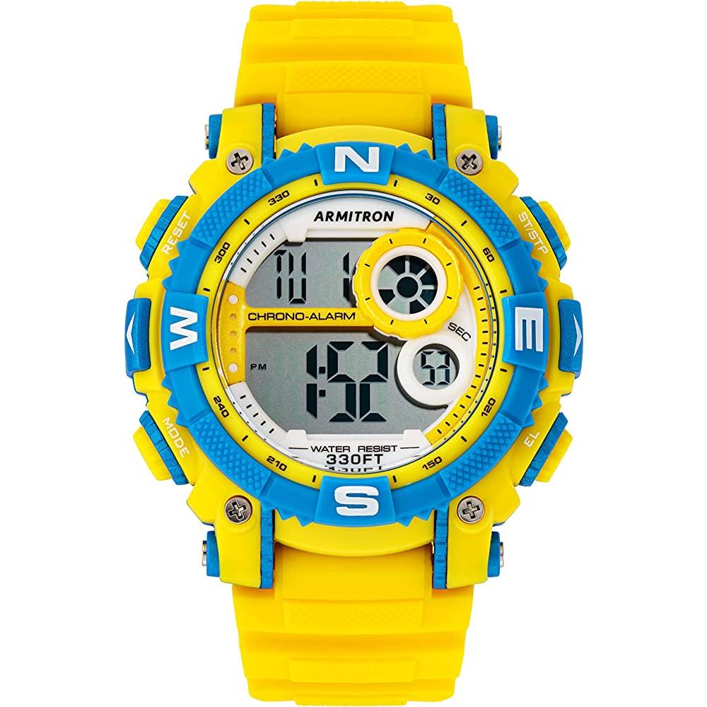 Armitron Sport Men's Digital Chronograph Resin Strap Watch, 40/8284 | Multiple Colors - YBL