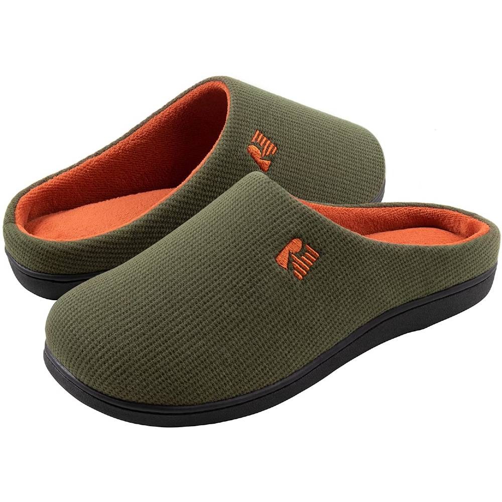 RockDove Men's Original Two-Tone Memory Foam Slipper | Multiple Colors - AGRTA